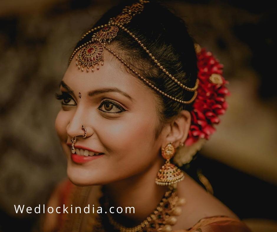 South Indian Bridal Makeup & Hairstyles Images 