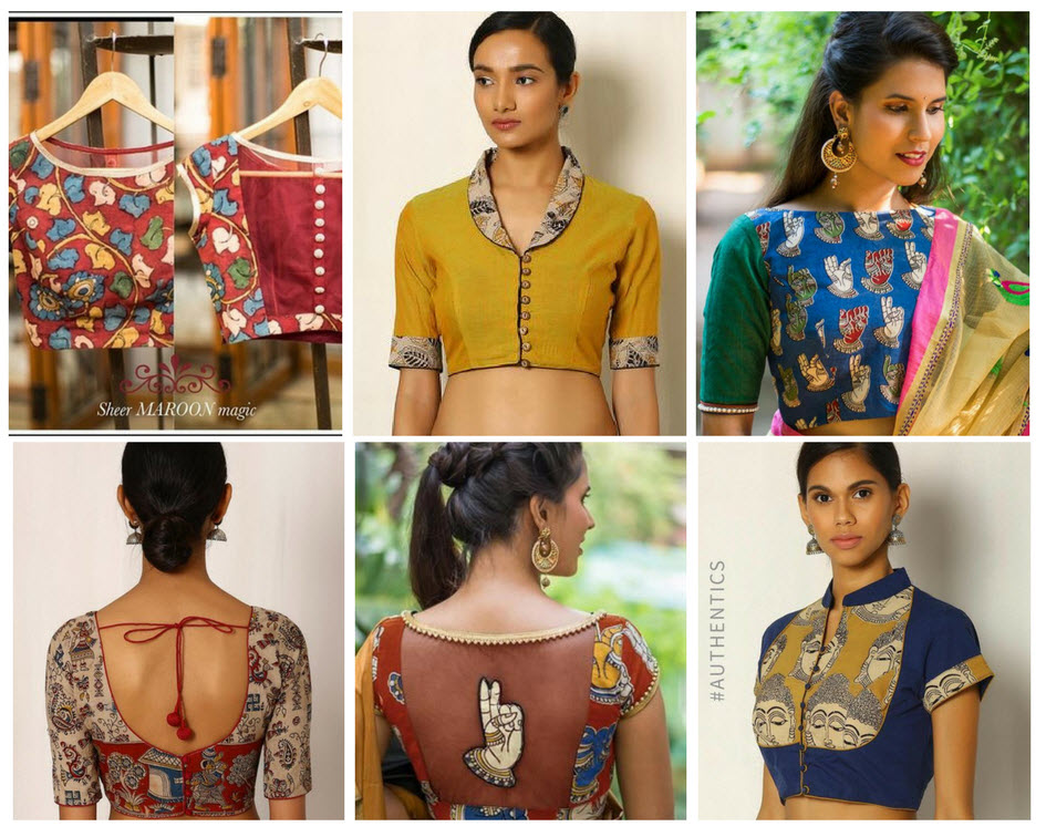Kalamkari Blouse Designs Collections 2021