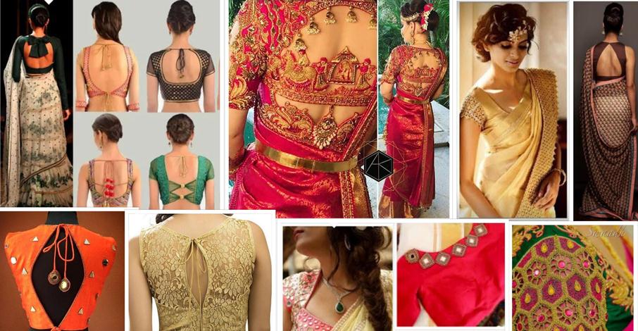 Saree Blouse Designs Patterns Back & Front Neck