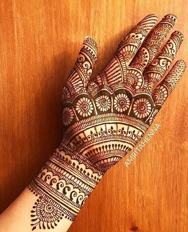Simple Bridal Mehndi Design