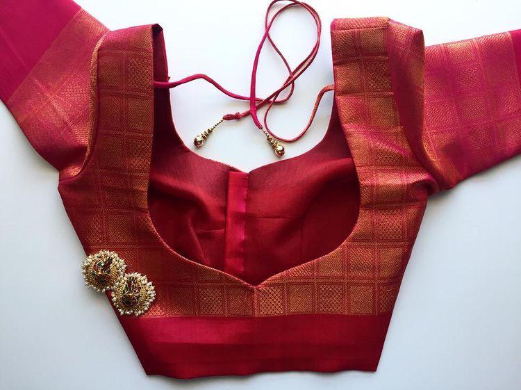 silk saree blouse designs back neck designs 2019 easy method - YouTube-nlmtdanang.com.vn