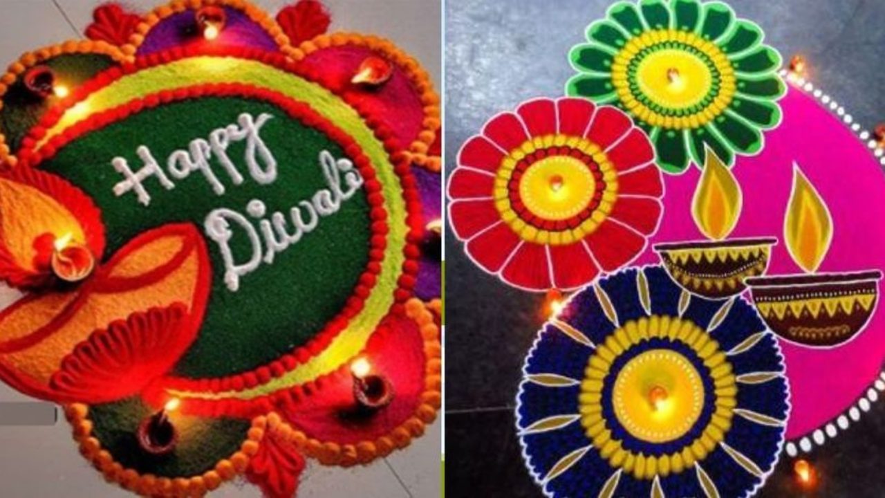 Diwali Rangoli Designs 2022 | 30 Beautiful and Latest Easy Rangoli ...