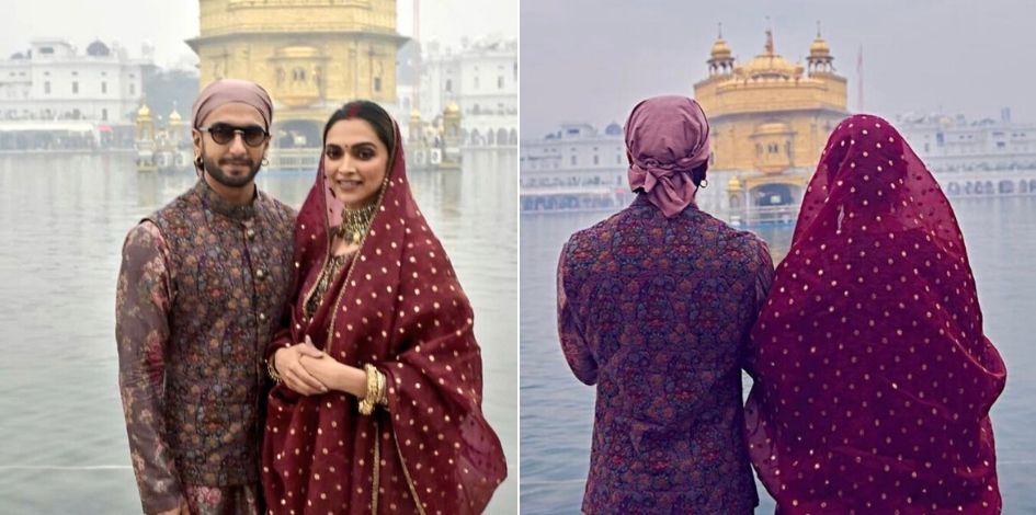 Deepika Padukone and Ranveer Singh Visit Golden Temple On Wedding Anniversary