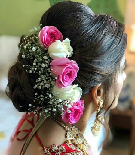 Divyanka Tripathi's Bridal Messy Bun Hairstyle | Party Juda Hairstyle -  YouTube | Bun hairstyles, Messy bun hairstyles, Party hairstyles