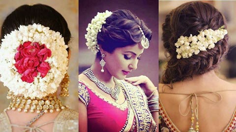 20+ Simple Juda Hairstyles & Bridal Juda Hairstyles Designs 2021 | Bridal  hair decorations, Flowers in hair, Bridal hair inspiration