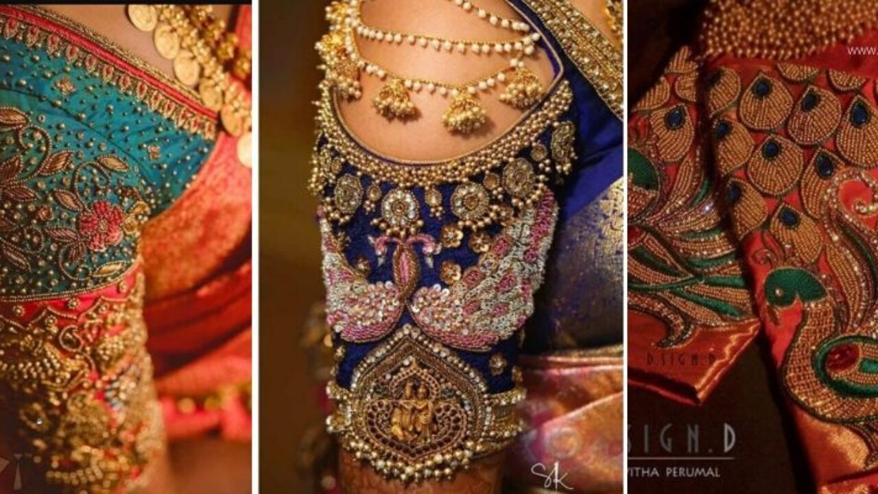 Aari Work – Hand Work Design – Maggam Work – Bridal Blouse Designs – HBW011  – Sai Riyo Fashions – Aari Work Stitching Service – Bridal Blouse Stitching