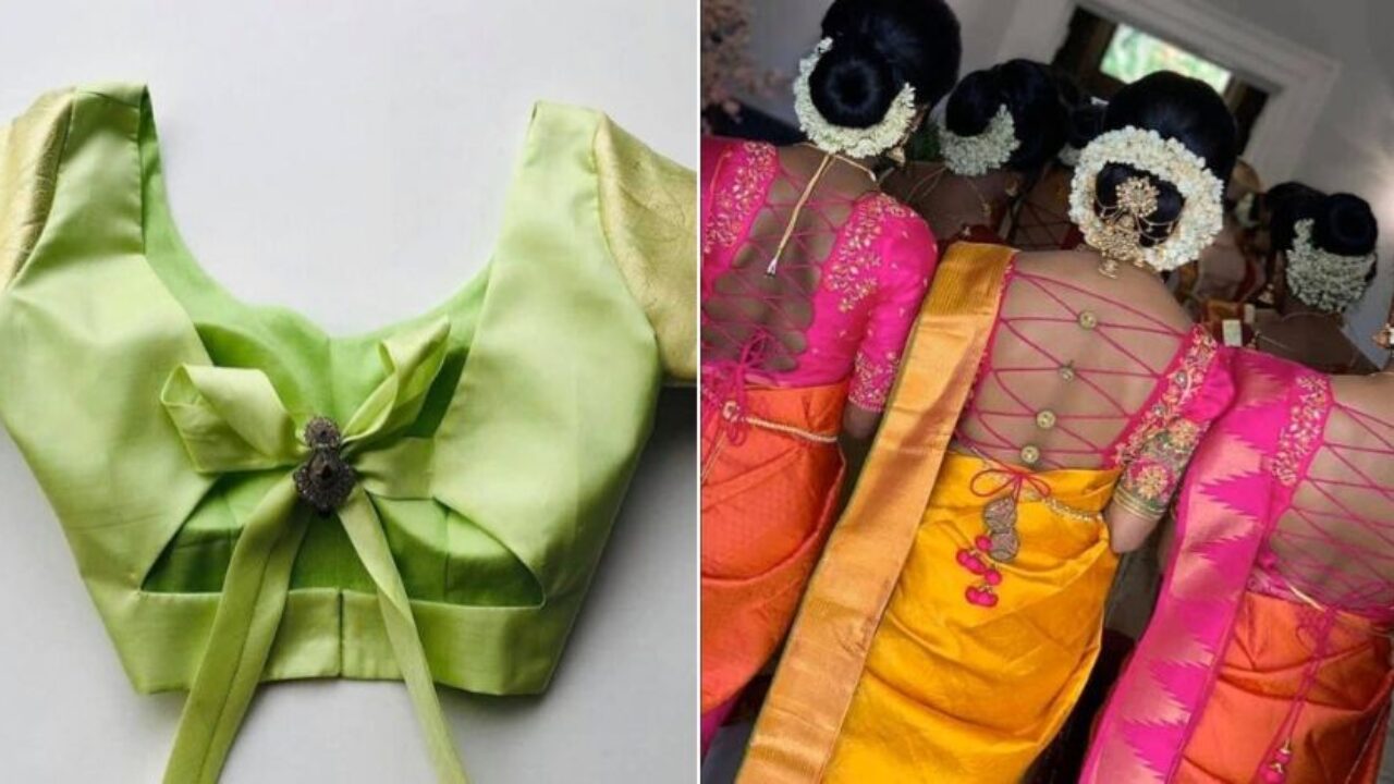 15+ Simple Blouse Designs for Daily Wear Sarees - Wedlockindia.com