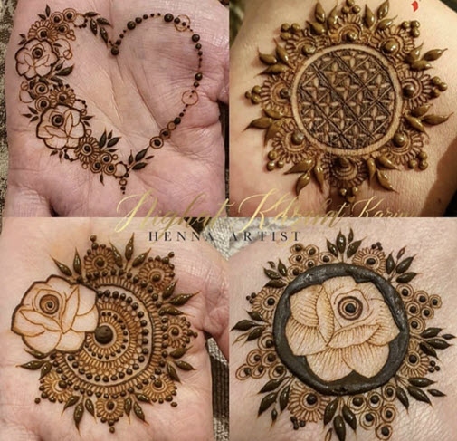 Mehandi Arts - Round shape Mehndi Design for palm. 😍 Try... | Facebook-atpcosmetics.com.vn