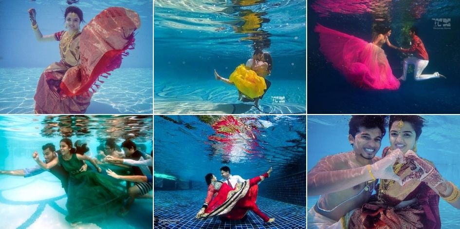 Underwater Wedding Photoshoot Pictures 2021