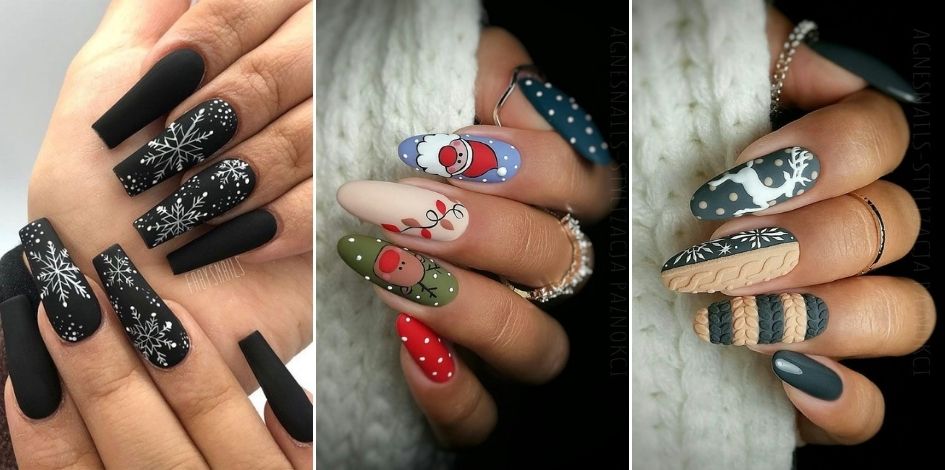 Christmas Nail Art Designs Ideas Easy Holiday Manicures  Fashionterest
