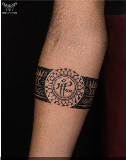 Armband forearm tattoo