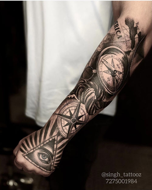 half sleeve forearm tattoo