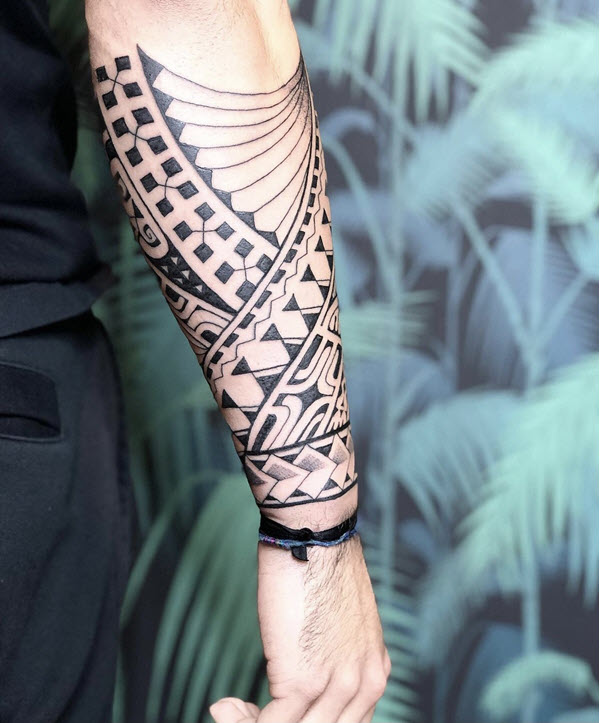 tribal forearm tattoo designs