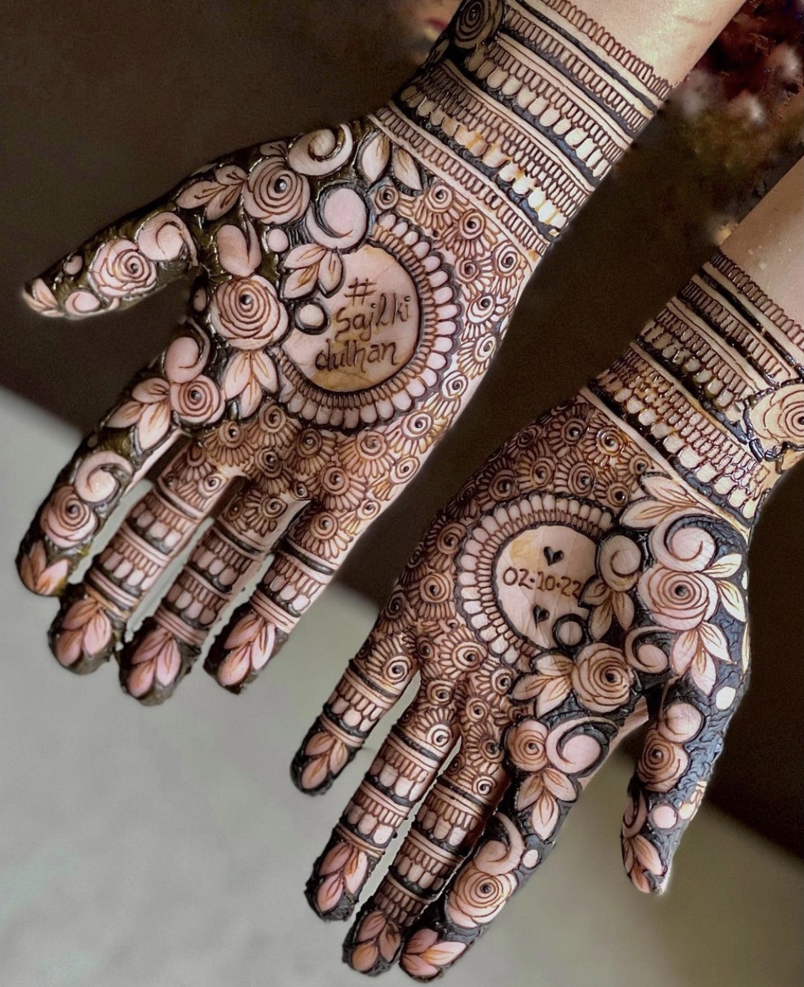 bridal mehendi designs for both hands